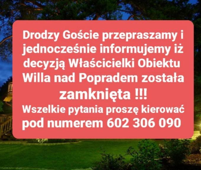 مبيت وإفطار Piwniczna-Zdroj Willa Nad Popradem المظهر الخارجي الصورة
